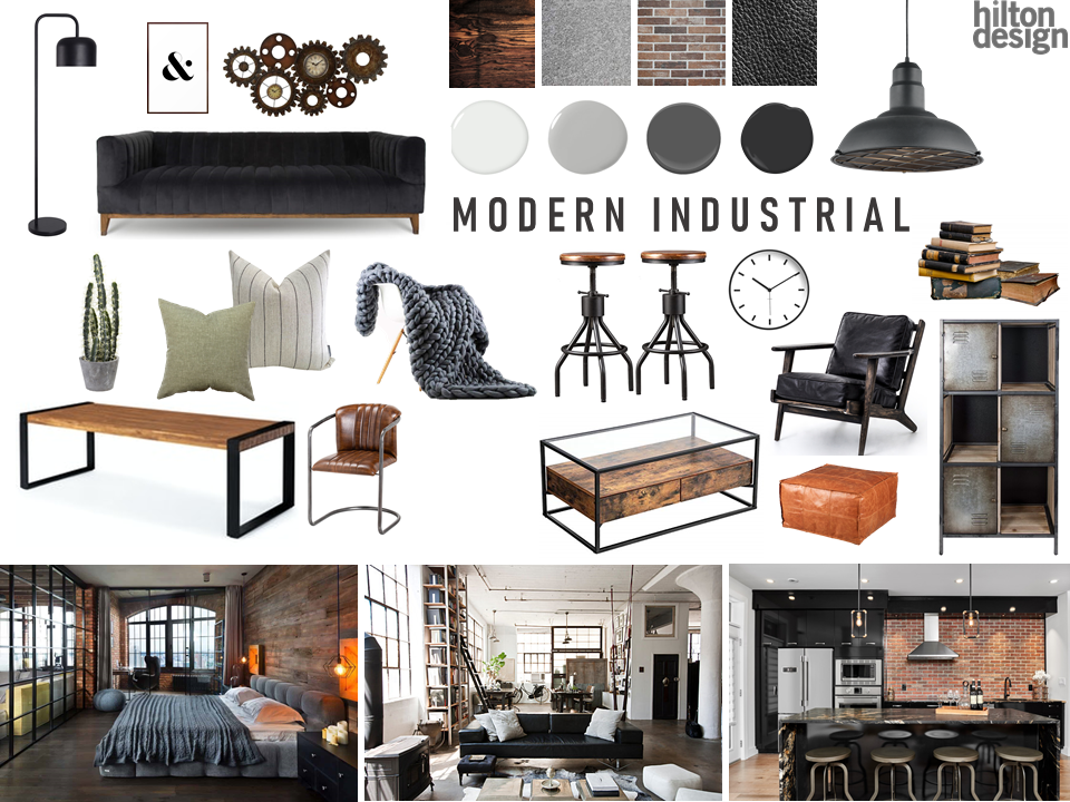 April Mood Board – Modern Industrial